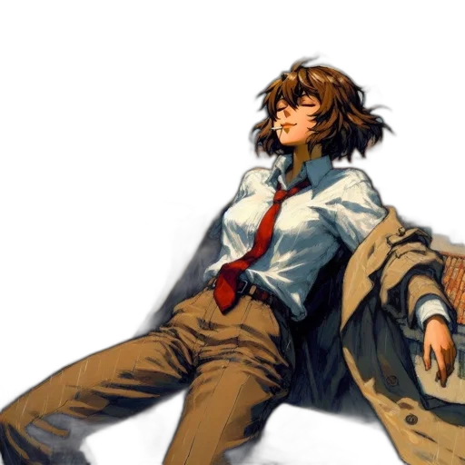 jacket, staff, concept art, pixel art transparent PNG cut-out