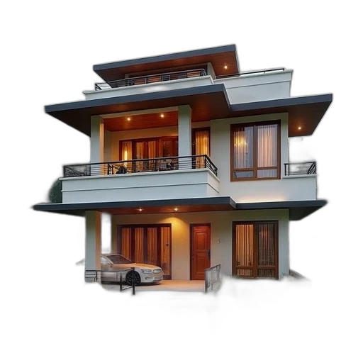 building, furniture, 3d render, photorealistic transparent PNG cut-out