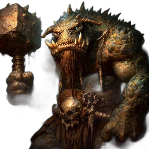 dragon, creature, staff, face transparent PNG cut-out