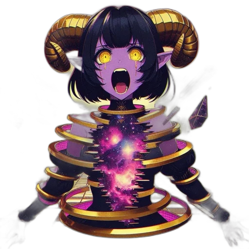 staff, creature, weapon, fantasy art transparent PNG cut-out