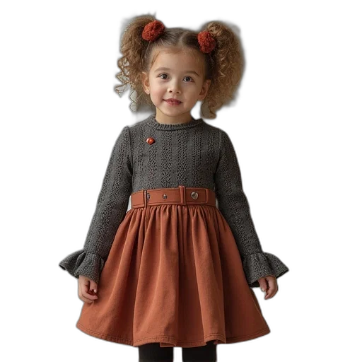 dress, earth tones, dark, new transparent PNG cut-out