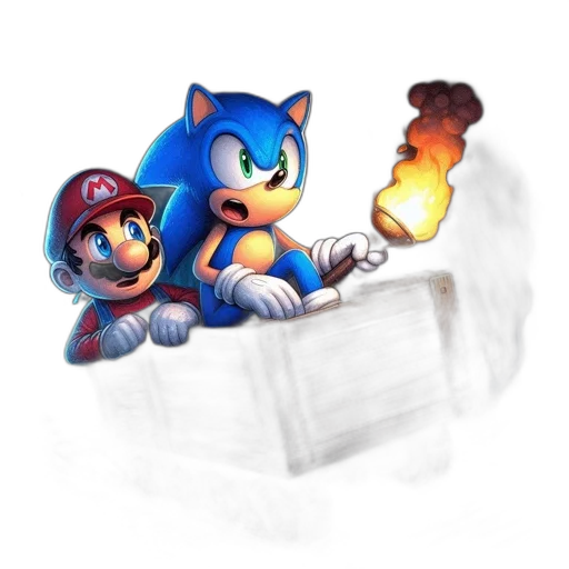 concept art, pixel art, 3d render, fantasy art transparent PNG cut-out