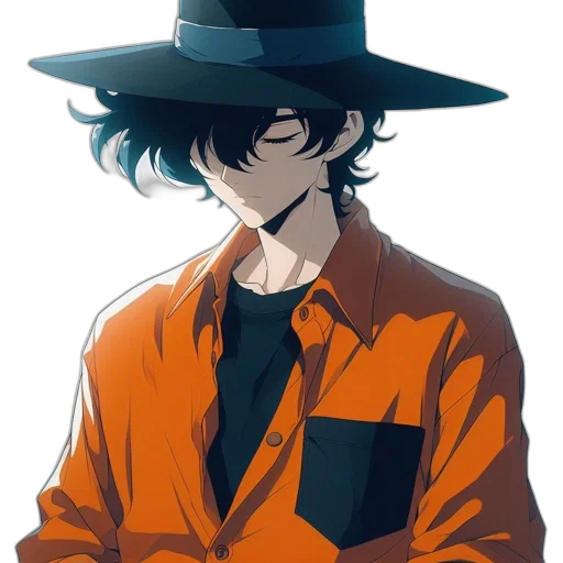 hat, jacket, staff, mask transparent PNG cut-out