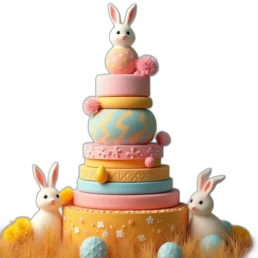 3d render, pastel, ultimate, easter transparent PNG cut-out