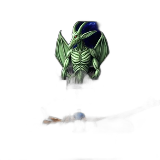 dragon, creature, weapon, staff transparent PNG cut-out
