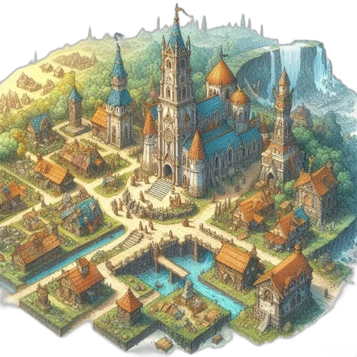 building, jewelry, concept art, fantasy art transparent PNG cut-out