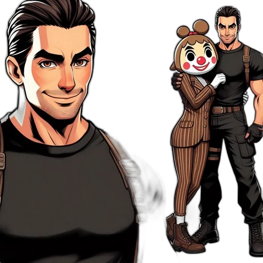 comic book art, concept art, cartoon, anime transparent PNG cut-out