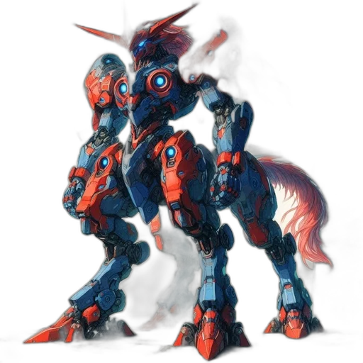 dragon, robot, weapon, creature transparent PNG cut-out