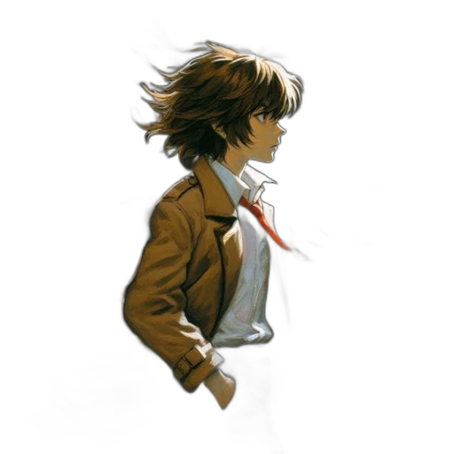 jacket, staff, concept art, pixel art transparent PNG cut-out