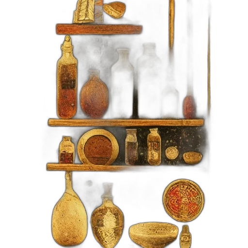 furniture, jewelry, food, staff transparent PNG cut-out