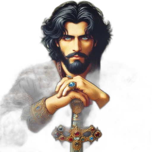 sword, jewelry, fantasy art, pixel art transparent PNG cut-out