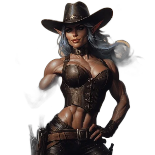 fantasy art, comic book art, concept art, photorealistic transparent PNG cut-out
