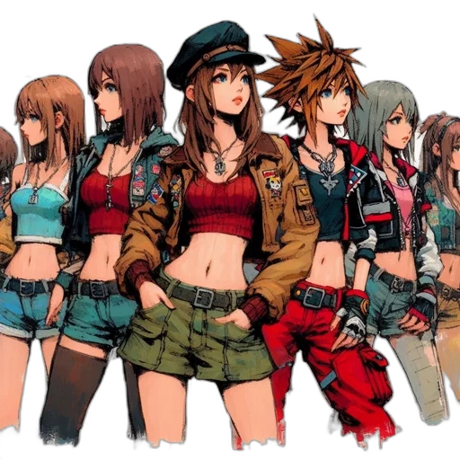 jacket, concept art, pixel art, anime transparent PNG cut-out