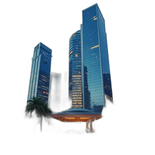 building, 3d render, photorealistic, concept art transparent PNG cut-out