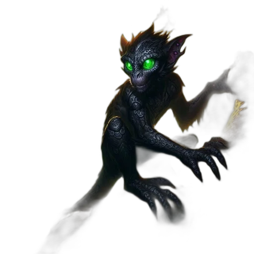 dragon, staff, creature, mask transparent PNG cut-out