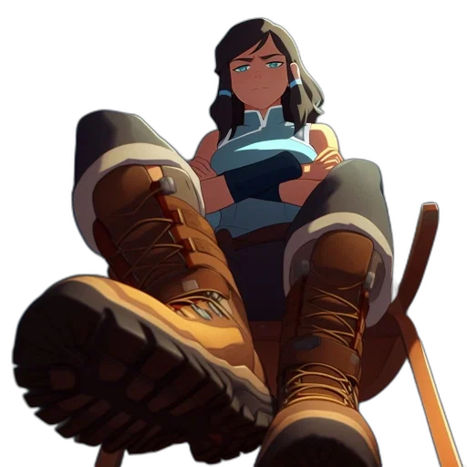 shoes, staff, weapon, concept art transparent PNG cut-out