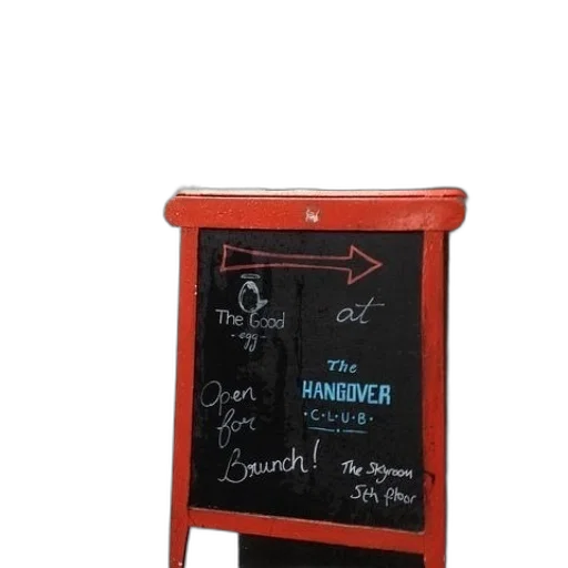 furniture, staff, umbrella, chalkboard transparent PNG cut-out