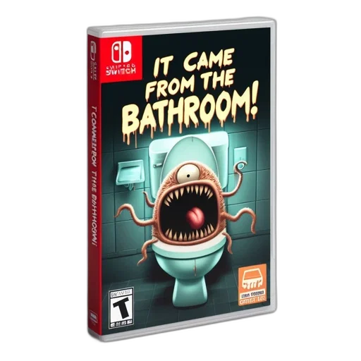 creature, concept art, pixel art, toilet-dwelling transparent PNG cut-out