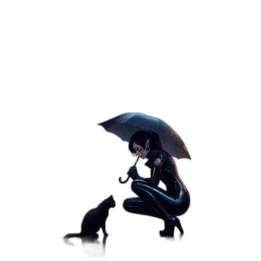 umbrella, animal, creature, robot transparent PNG cut-out