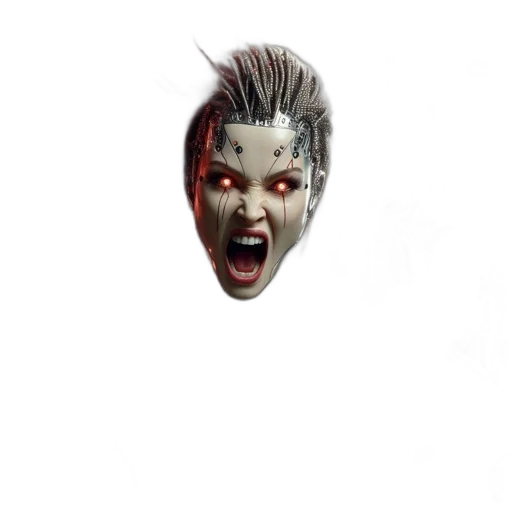 mask, face, creature, hair transparent PNG cut-out