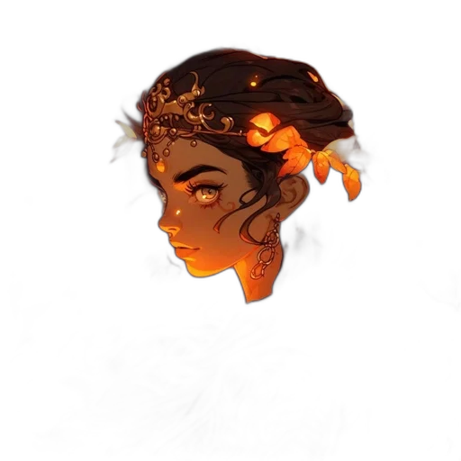 crown, face, mask, hair transparent PNG cut-out