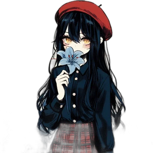 mask, flower, hat, face transparent PNG cut-out