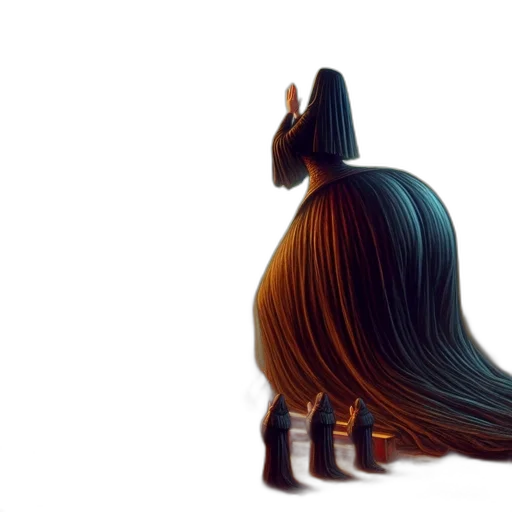 hair, dress, animal, crown transparent PNG cut-out