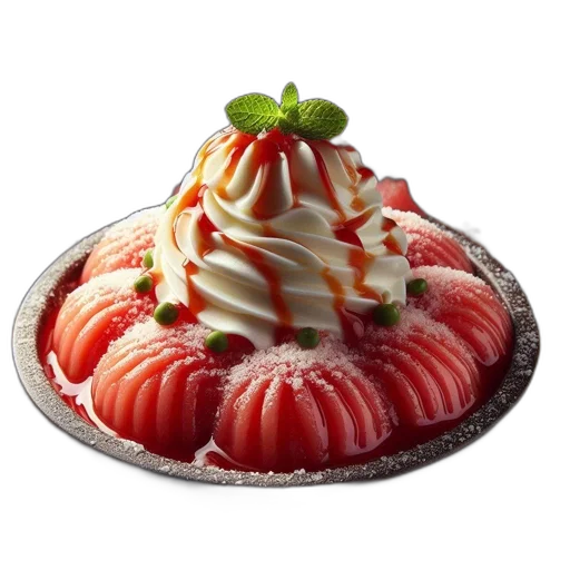 food, crown, hat, 3d render transparent PNG cut-out