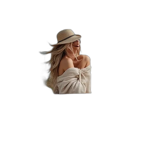 hat, jacket, dress, jewelry transparent PNG cut-out