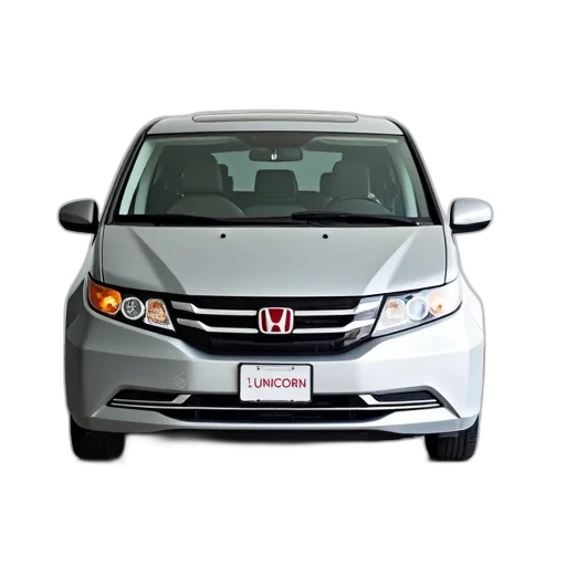 car, silver, honda, minivan transparent PNG cut-out
