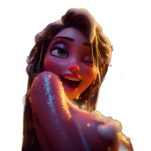 face, dress, creature, crown transparent PNG cut-out