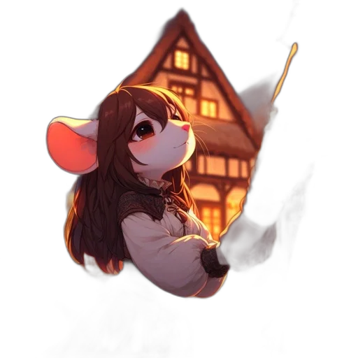 staff, weapon, mask, hat transparent PNG cut-out