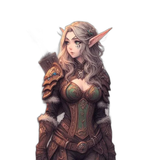 dragon, staff, sword, dress transparent PNG cut-out
