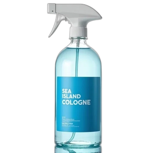 bottle, clear, glass, blue transparent PNG cut-out