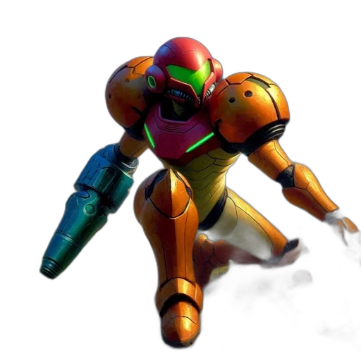 robot, weapon, 3d render, concept art transparent PNG cut-out