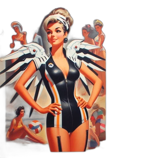 dress, concept art, comic book art, 3d render transparent PNG cut-out