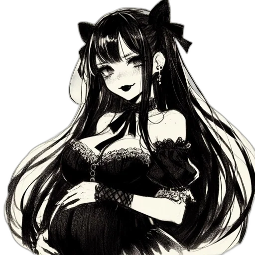 dress, staff, creature, mask transparent PNG cut-out