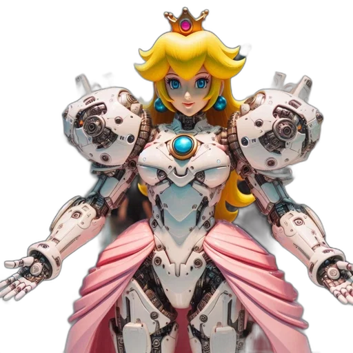 robot, crown, weapon, sword transparent PNG cut-out