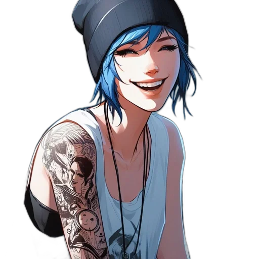 cartoon, comic book art, concept art, cyberpunk transparent PNG cut-out