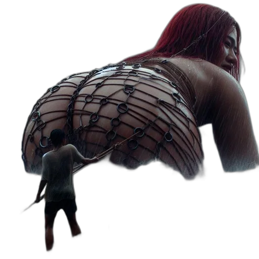 creature, animal, hair, weapon transparent PNG cut-out