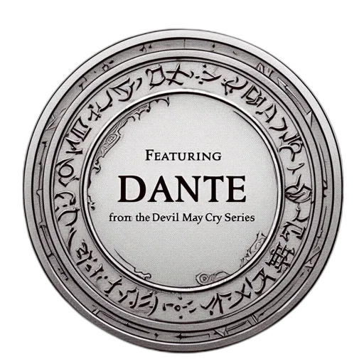 elaborate, circular, emblem, features transparent PNG cut-out
