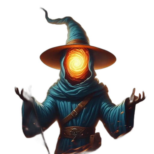 staff, mask, hat, creature transparent PNG cut-out