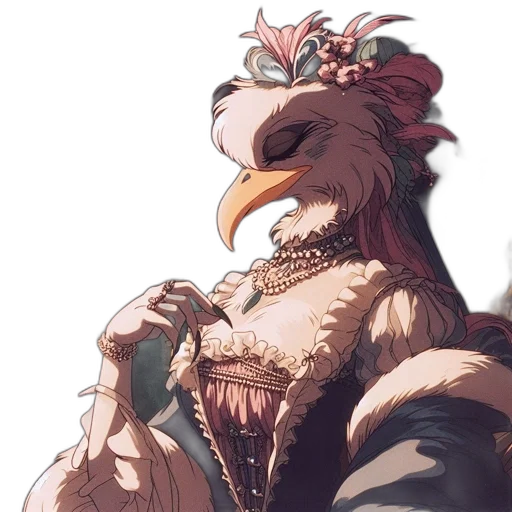 animal, dragon, crown, dress transparent PNG cut-out
