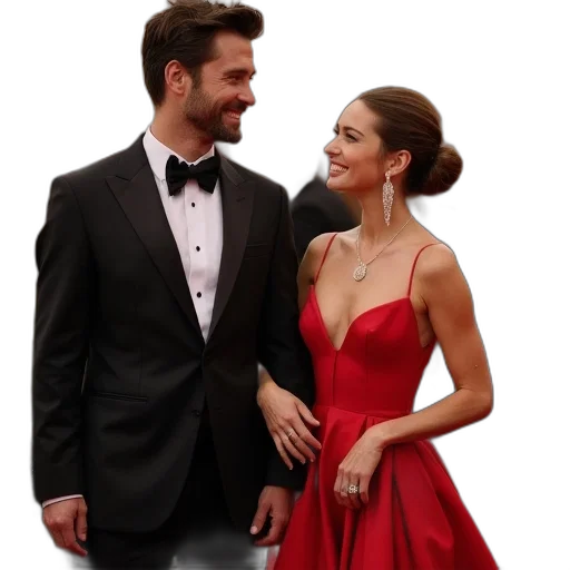 dress, photorealistic, red, jeremy transparent PNG cut-out