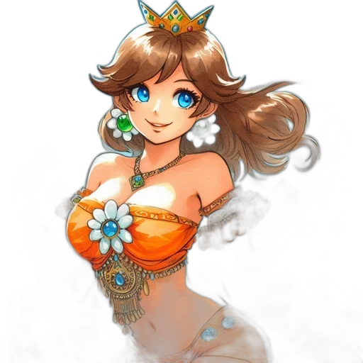 crown, dress, flower, jewelry transparent PNG cut-out
