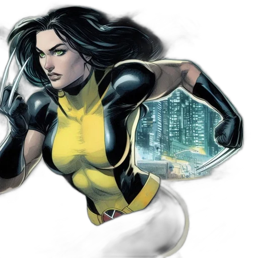 comic book art, concept art, fantasy art, cartoon transparent PNG cut-out