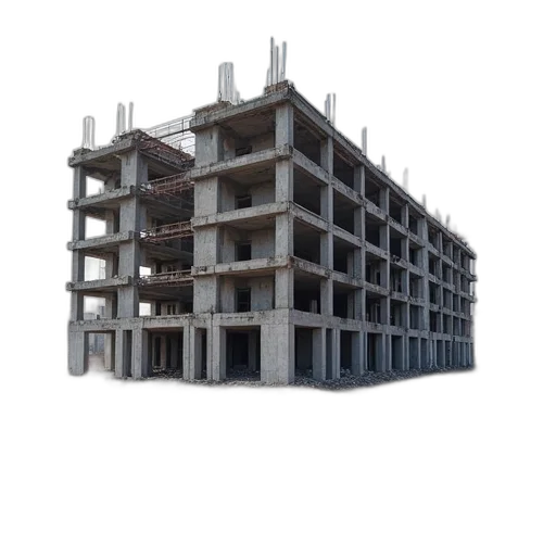 building, furniture, robot, 3d render transparent PNG cut-out