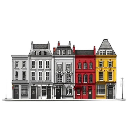 building, furniture, 3d render, concept art transparent PNG cut-out