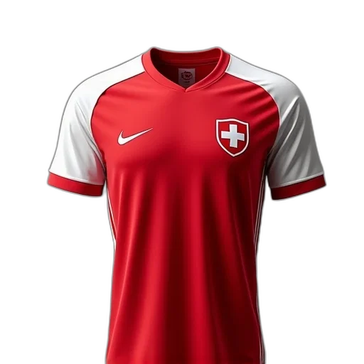 red, white, mascot, shirt transparent PNG cut-out