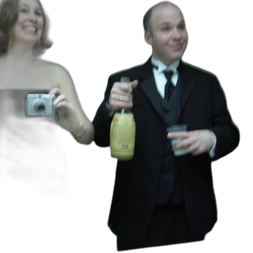 dress, staff, bottle, robot transparent PNG cut-out